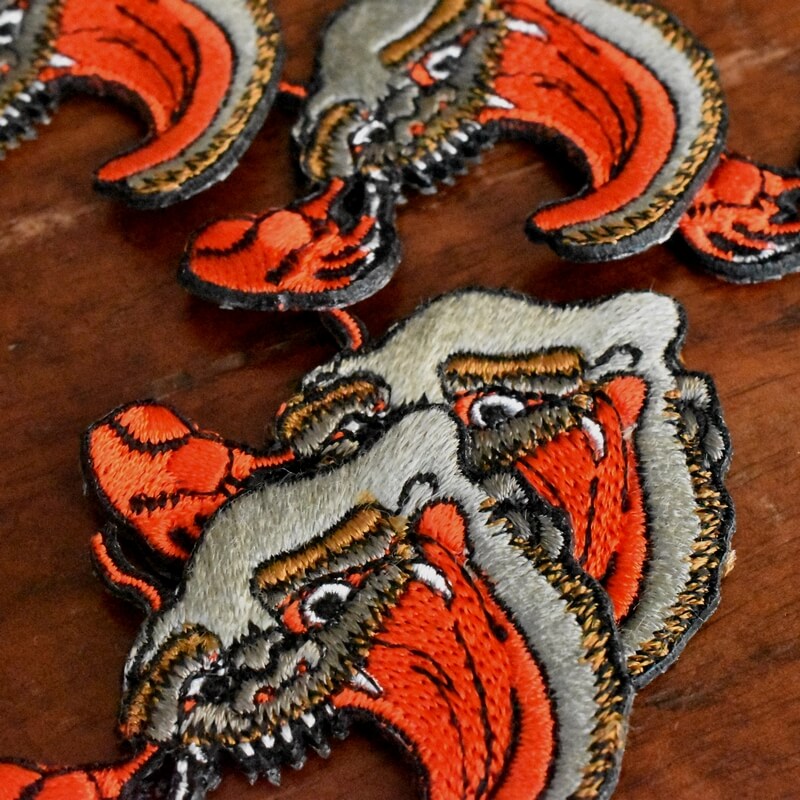 赤妖怪刺繍ワッペン