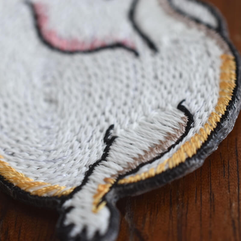 はじっかき妖怪蓄光糸刺繍ワッペン