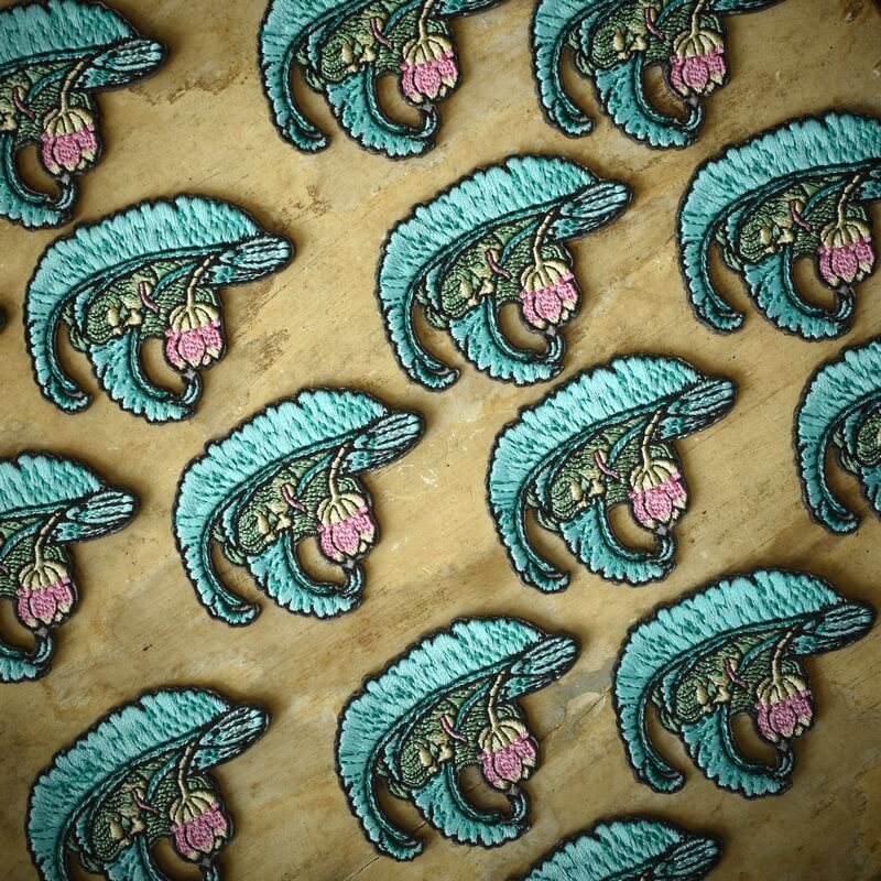 芭蕉精妖怪刺繍ワッペン
