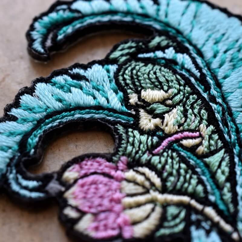 芭蕉精妖怪刺繍ワッペン