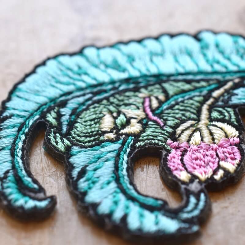 芭蕉精妖怪刺繍ワッペン