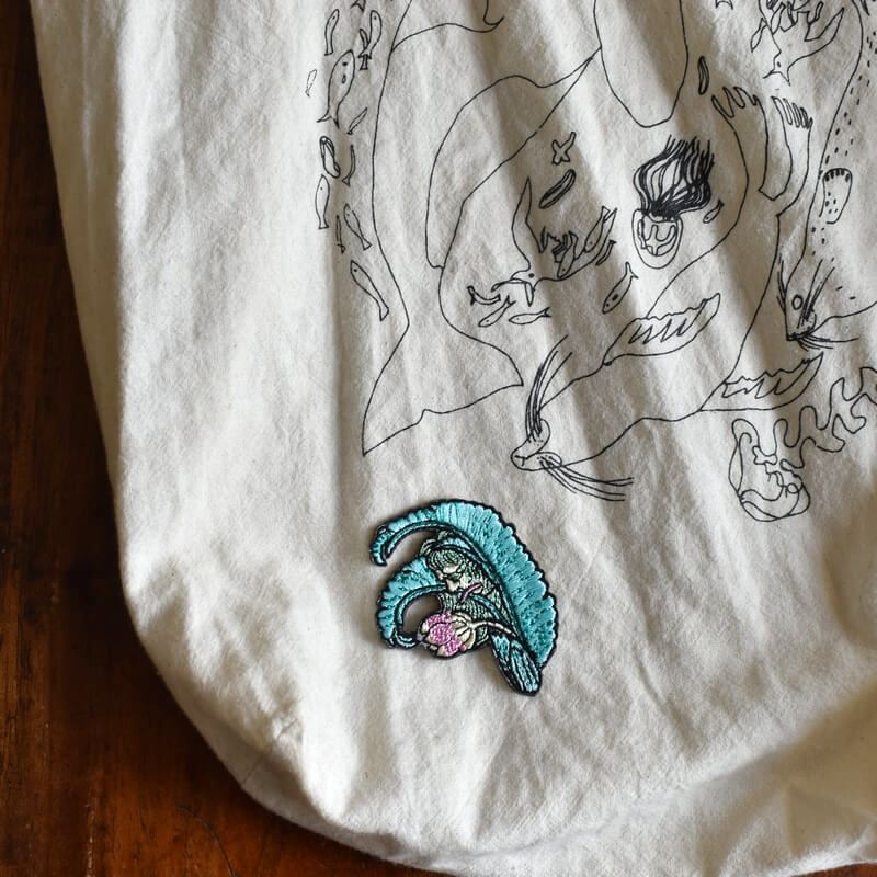 芭蕉精妖怪刺繍ワッペン
