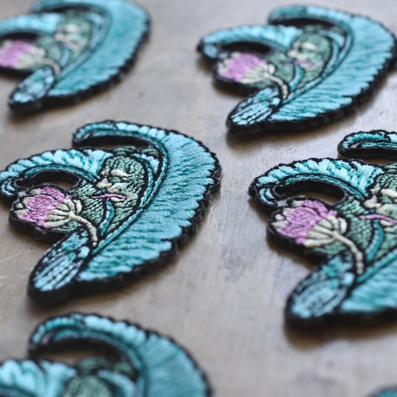 芭蕉精妖怪刺繍ワッペン