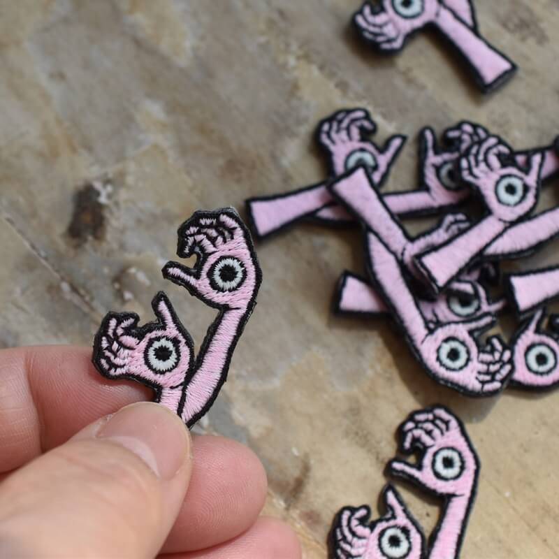 手の目妖怪刺繍ワッペン