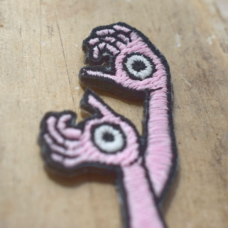 手の目妖怪刺繍ワッペン