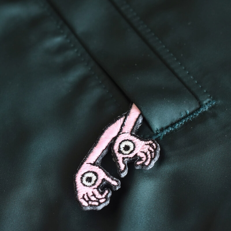 手の目妖怪刺繍ワッペン