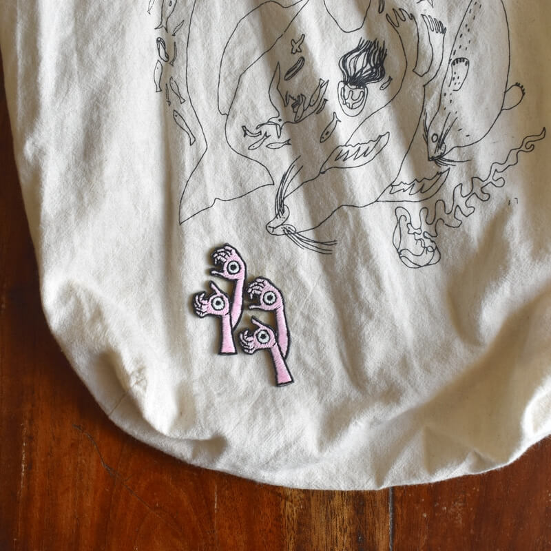 手の目妖怪刺繍ワッペン