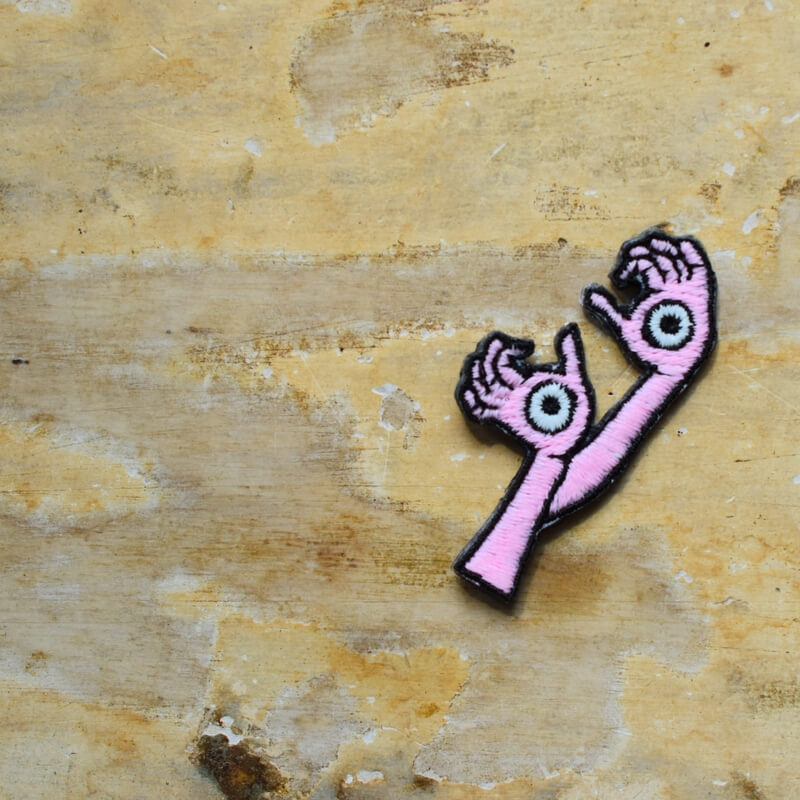 手の目妖怪刺繍ワッペン