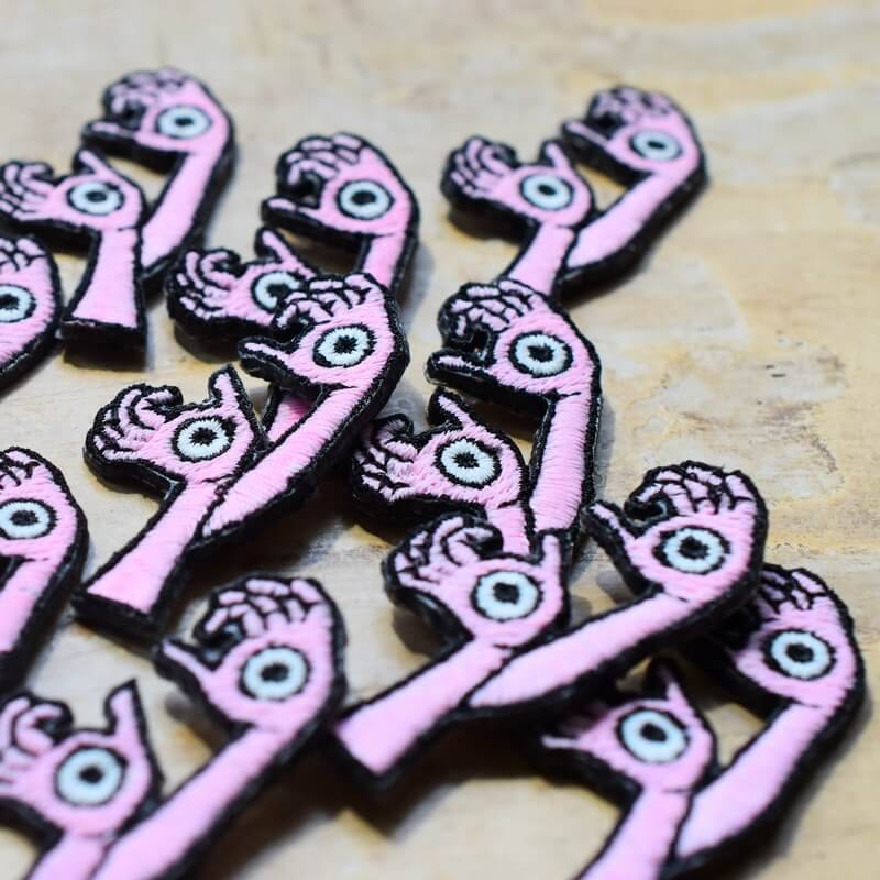 手の目妖怪刺繍ワッペン