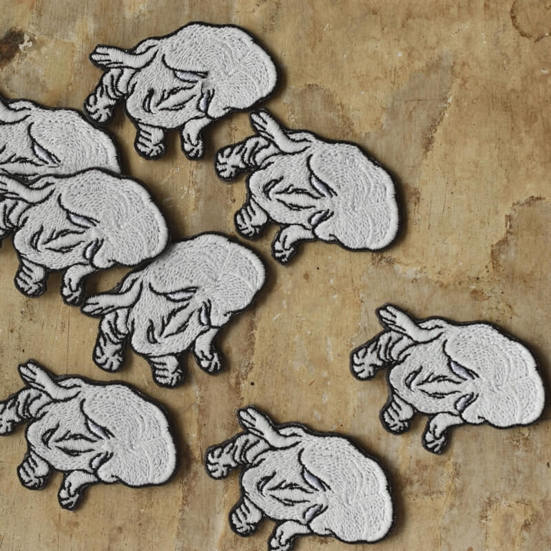 ぬっぺらぼう妖怪刺繍ワッペン
