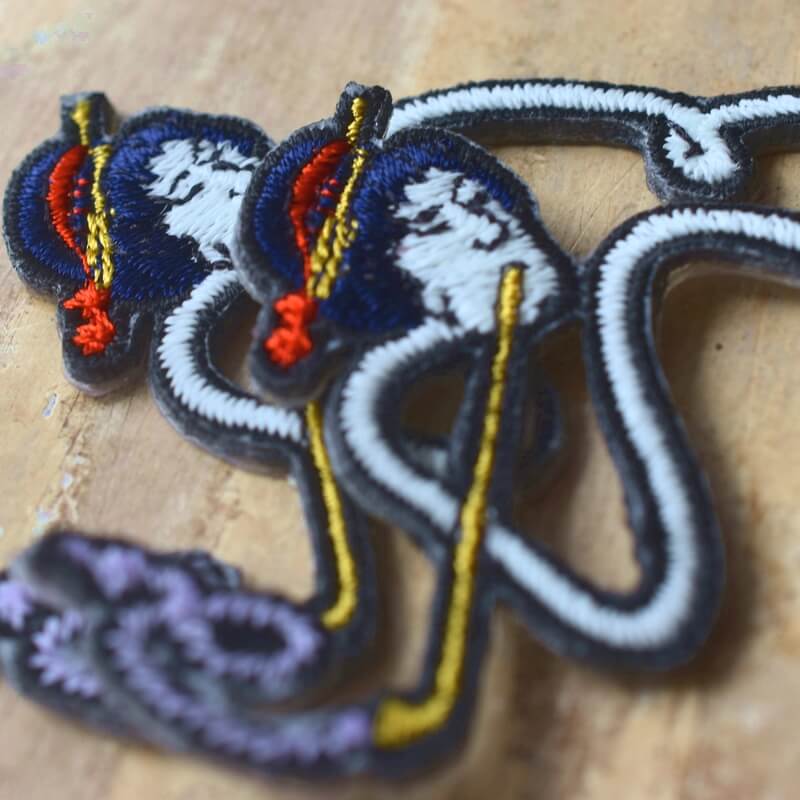 ろくろ首妖怪刺繍ワッペン
