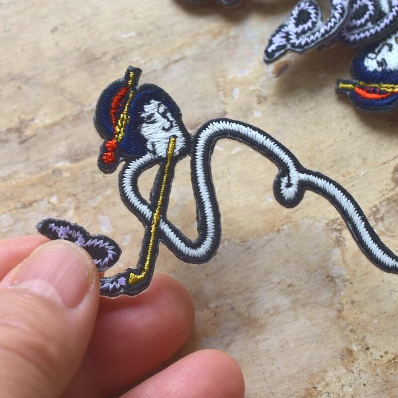 ろくろ首妖怪刺繍ワッペン
