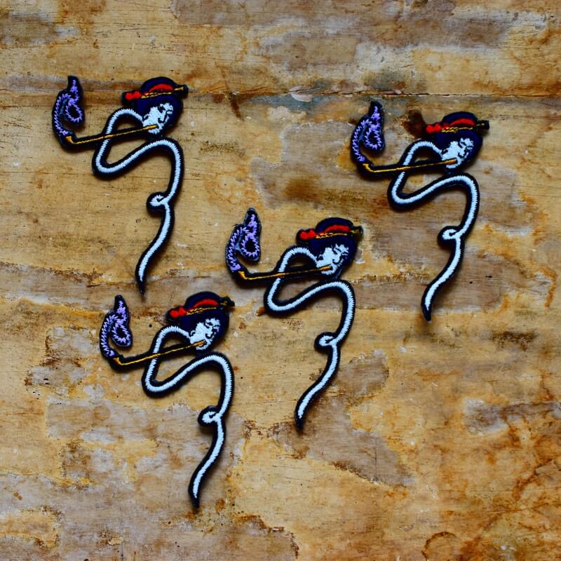 ろくろ首妖怪刺繍ワッペン