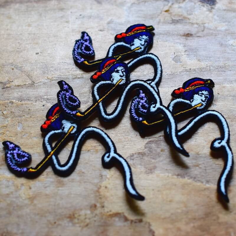 ろくろ首妖怪刺繍ワッペン