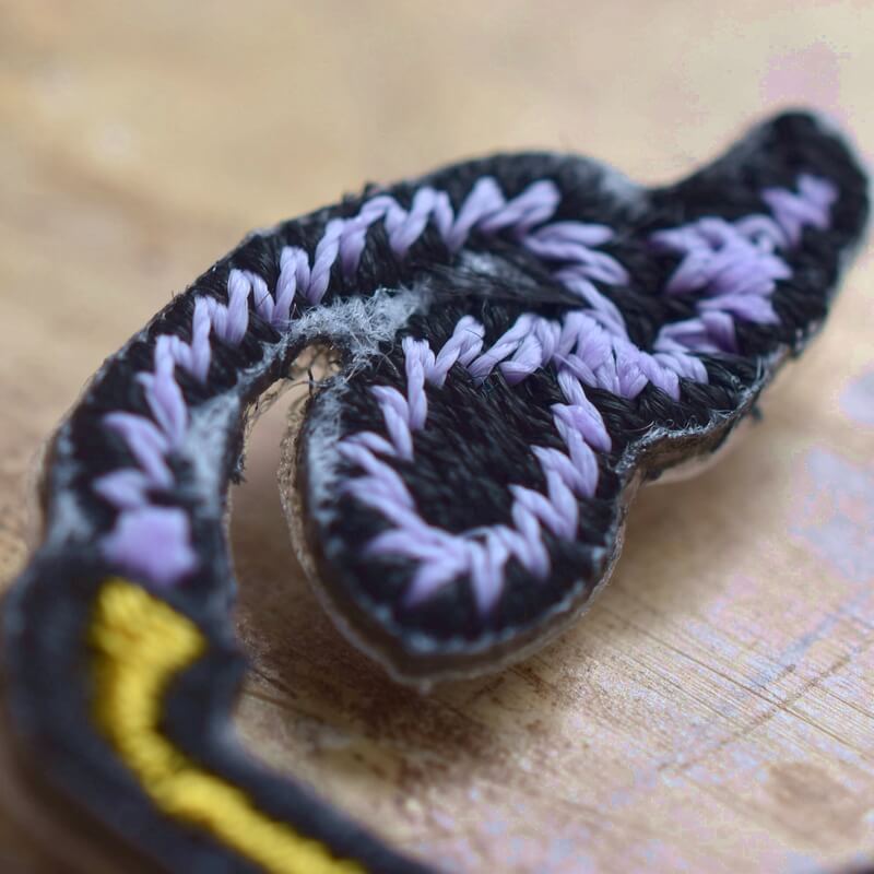 ろくろ首妖怪刺繍ワッペン