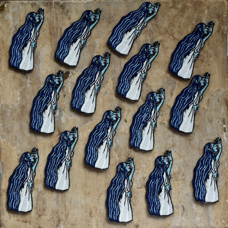 雨女妖怪刺繍ワッペン
