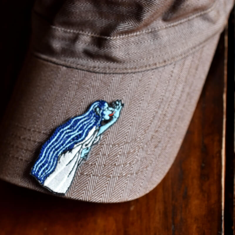 雨女妖怪刺繍ワッペン