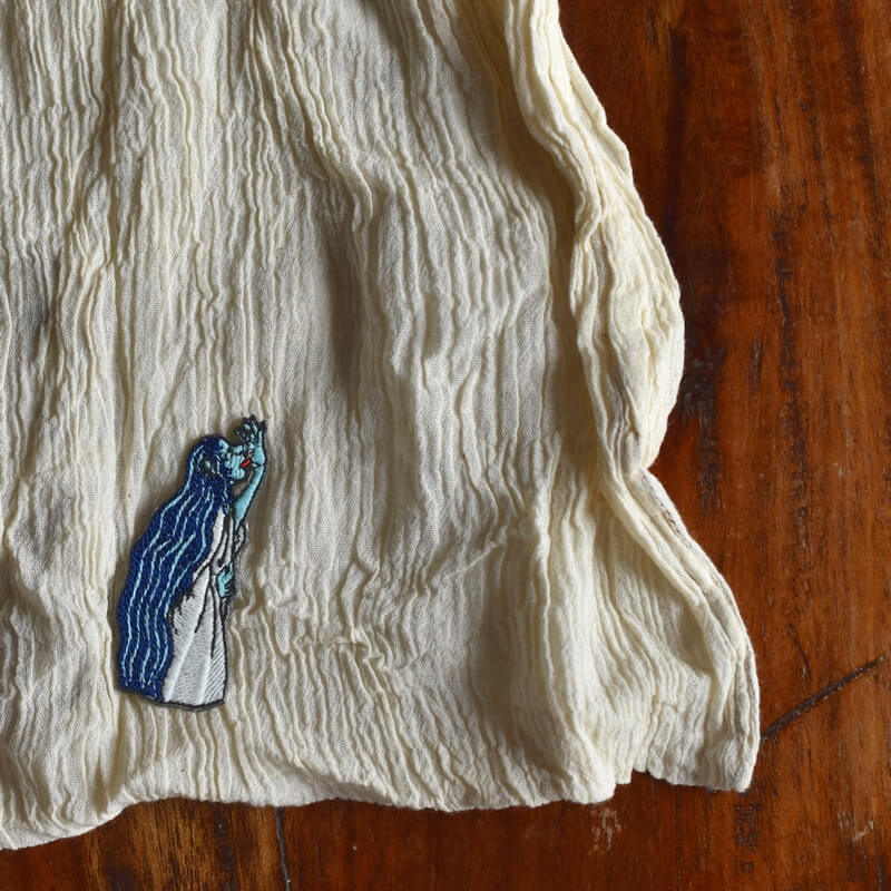 雨女妖怪刺繍ワッペン