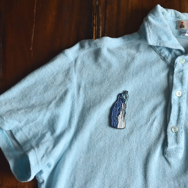 雨女妖怪刺繍ワッペン