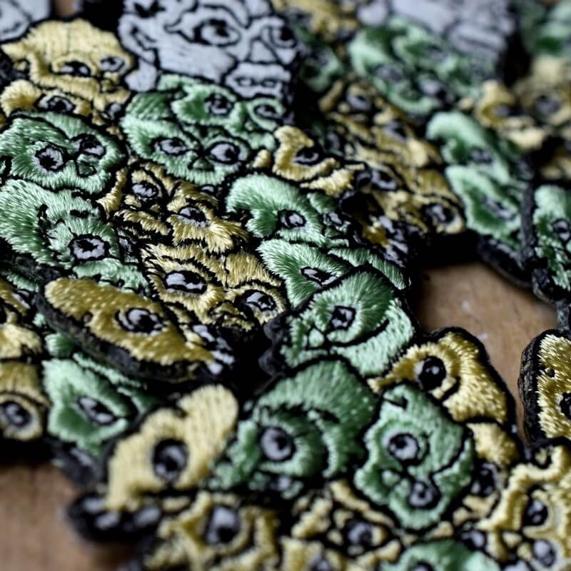 目競妖怪刺繍ワッペン