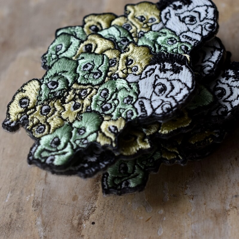 目競妖怪刺繍ワッペン
