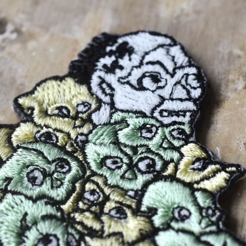 目競妖怪刺繍ワッペン