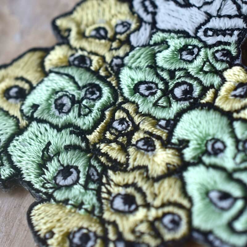 目競妖怪刺繍ワッペン