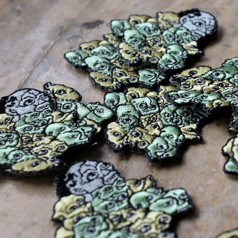 目競妖怪刺繍ワッペン