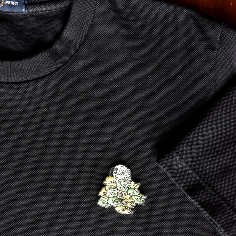 目競妖怪刺繍ワッペン