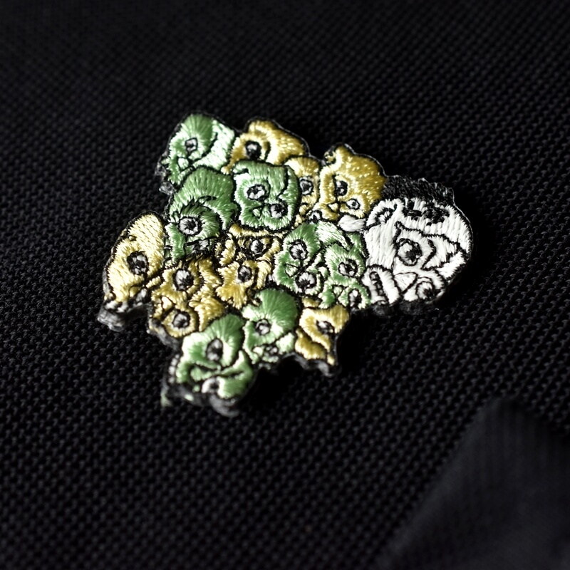 目競妖怪刺繍ワッペン