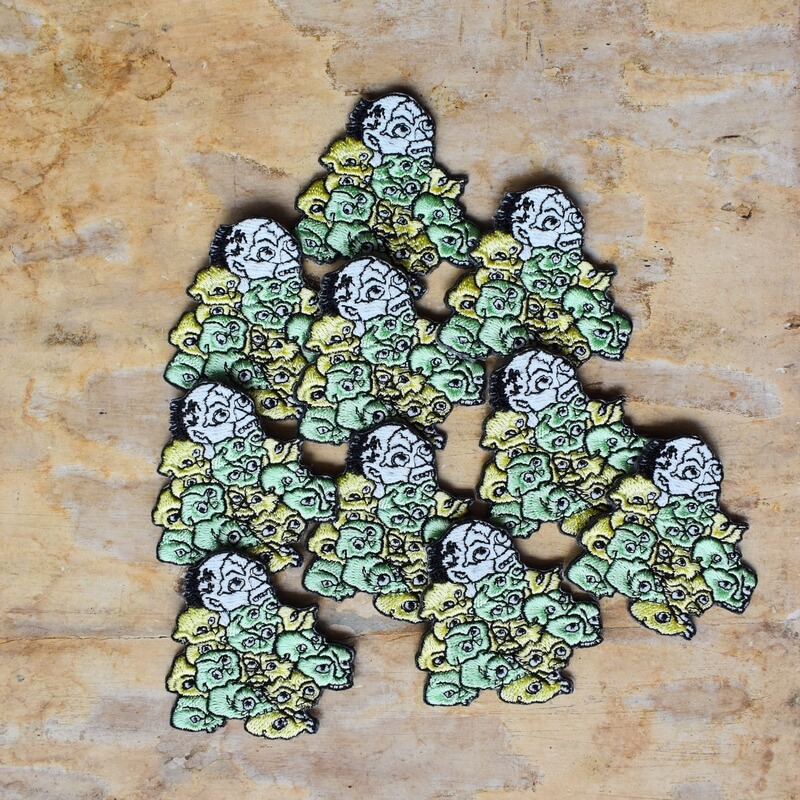 目競妖怪刺繍ワッペン