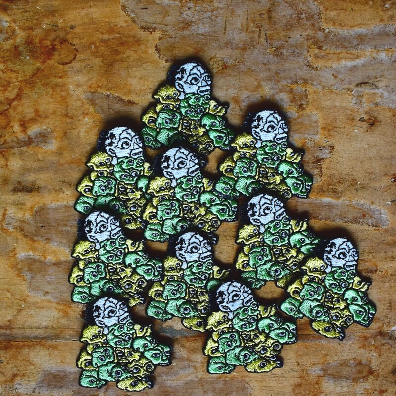 目競妖怪刺繍ワッペン