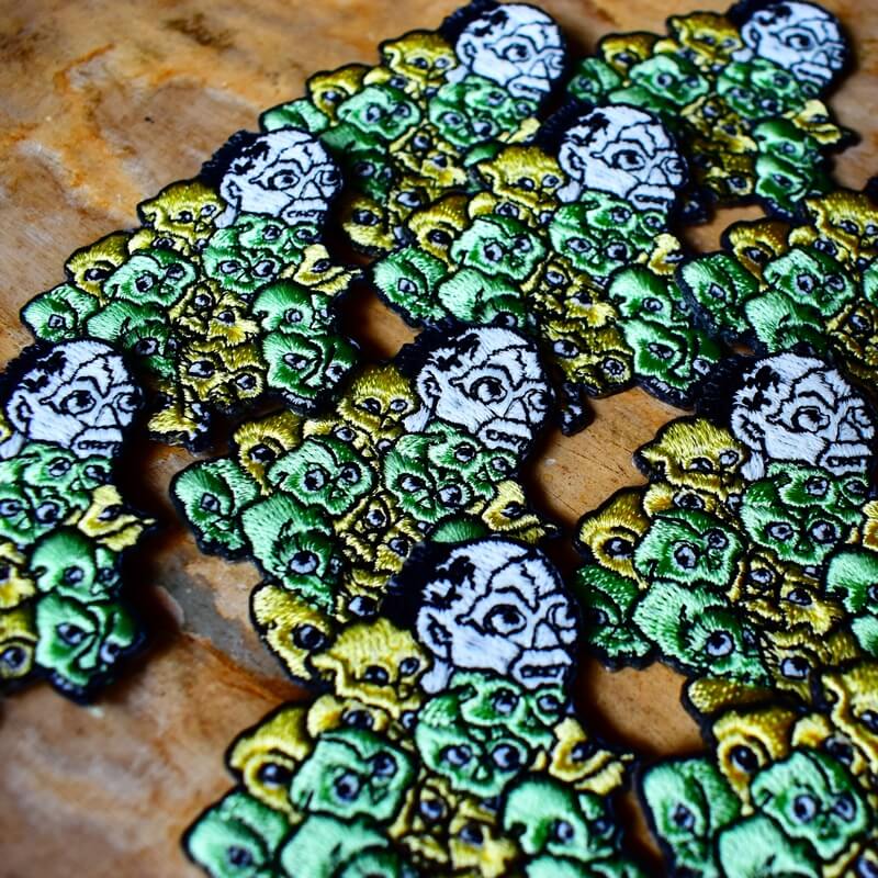 目競妖怪刺繍ワッペン
