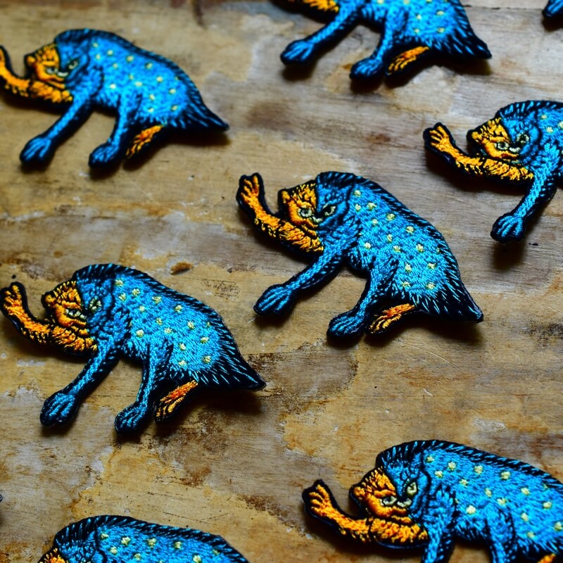 風狸妖怪刺繍ワッペン