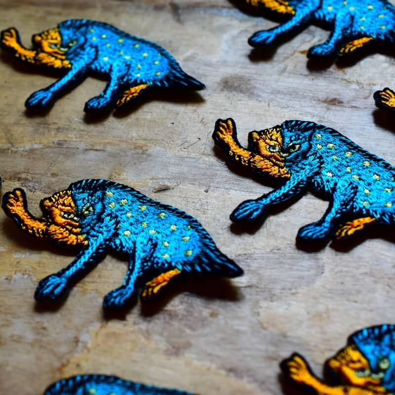 風狸妖怪刺繍ワッペン
