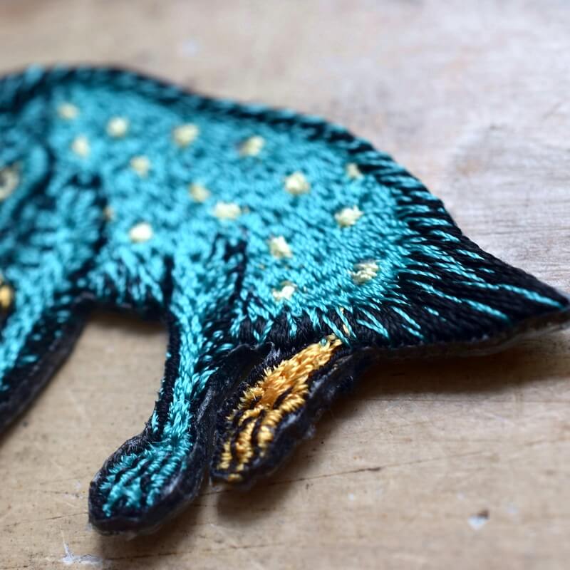 風狸妖怪刺繍ワッペン