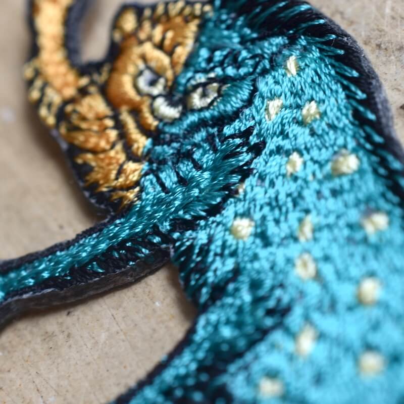 風狸妖怪刺繍ワッペン