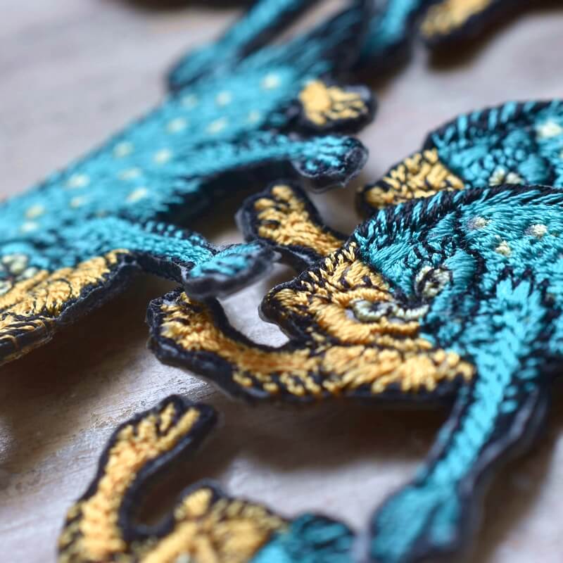 風狸妖怪刺繍ワッペン