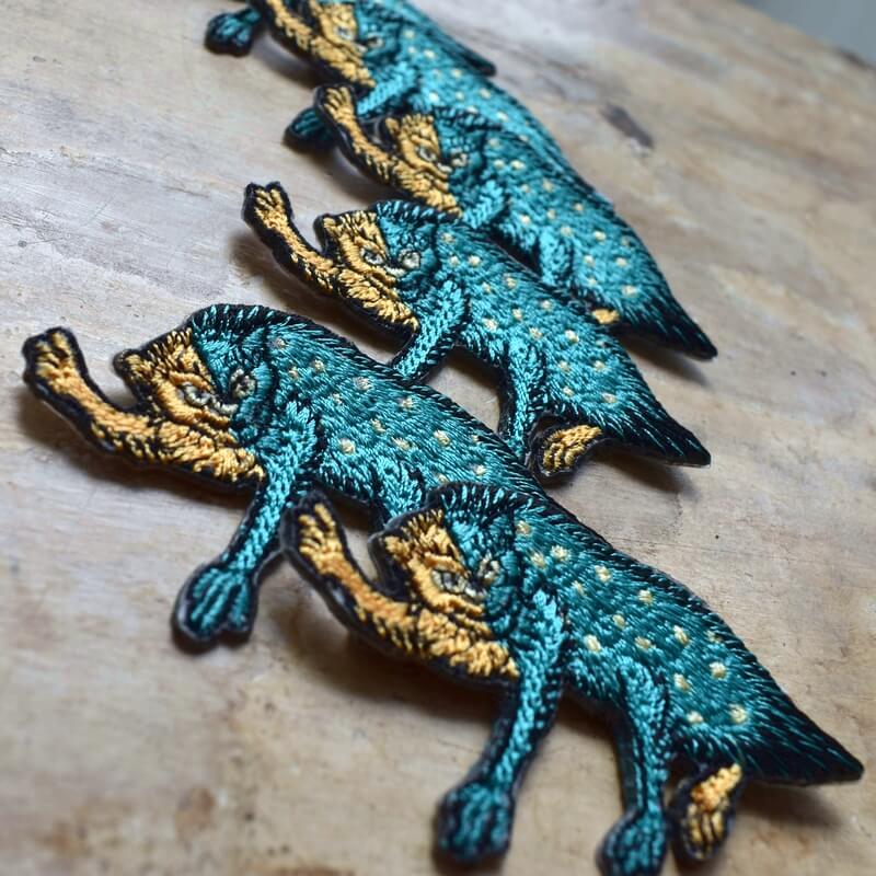 風狸妖怪刺繍ワッペン