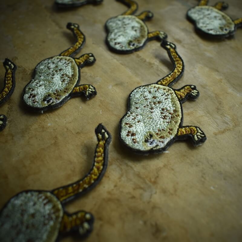 虎子石妖怪刺繍ワッペン