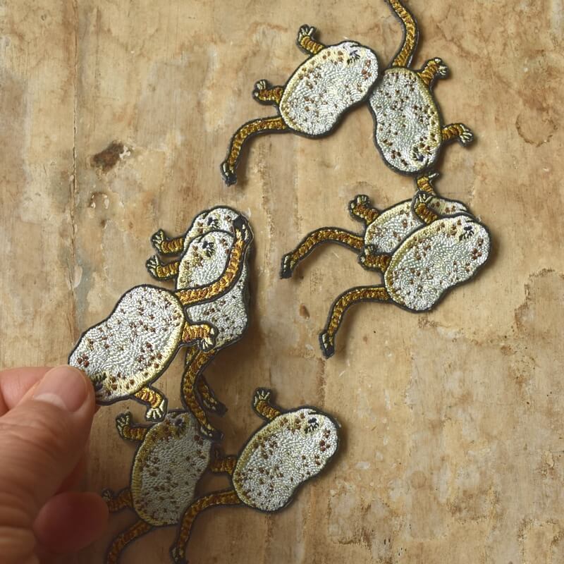 虎子石妖怪刺繍ワッペン