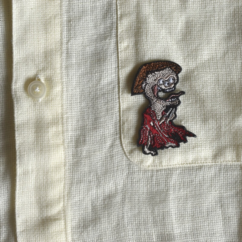 本所の小頭妖怪刺繍ワッペン