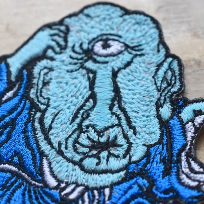 青坊主妖怪刺繍ワッペン