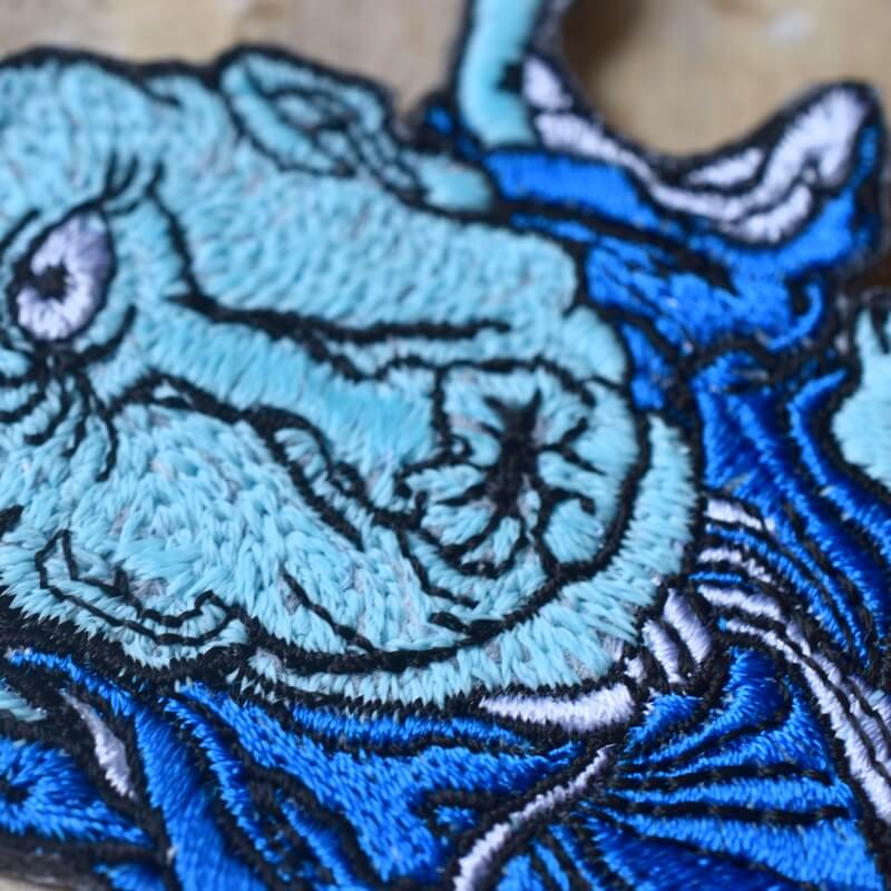 青坊主妖怪刺繍ワッペン