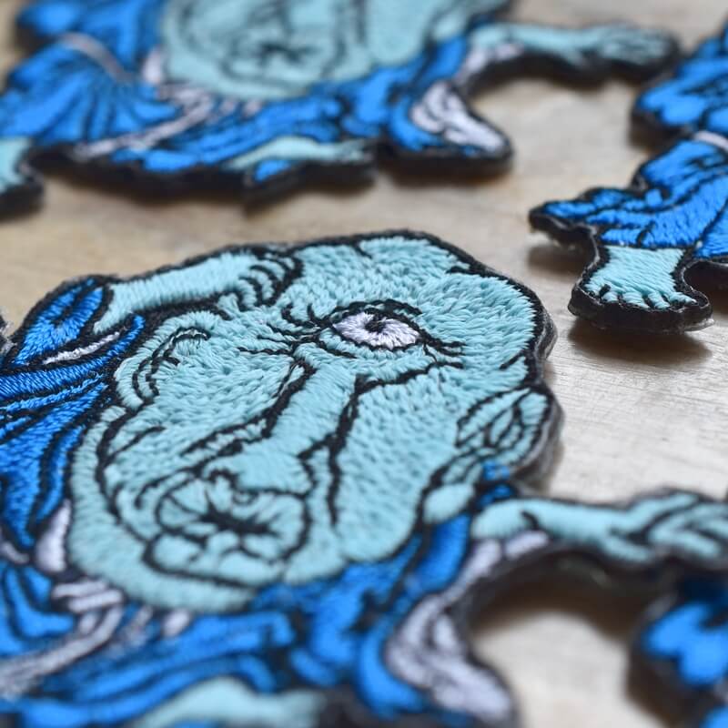 青坊主妖怪刺繍ワッペン