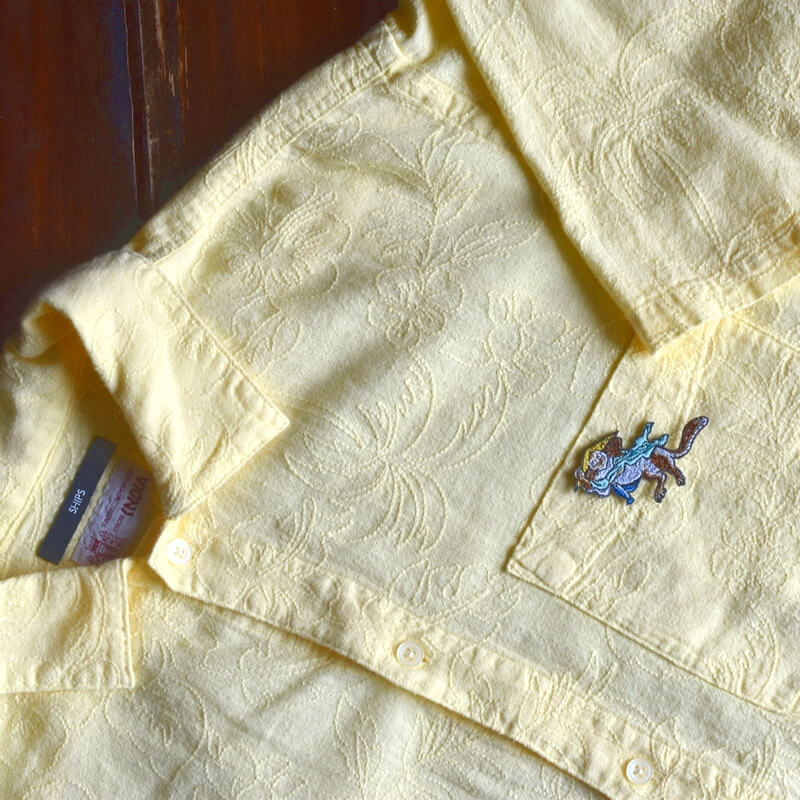 川獺妖怪刺繍ワッペン