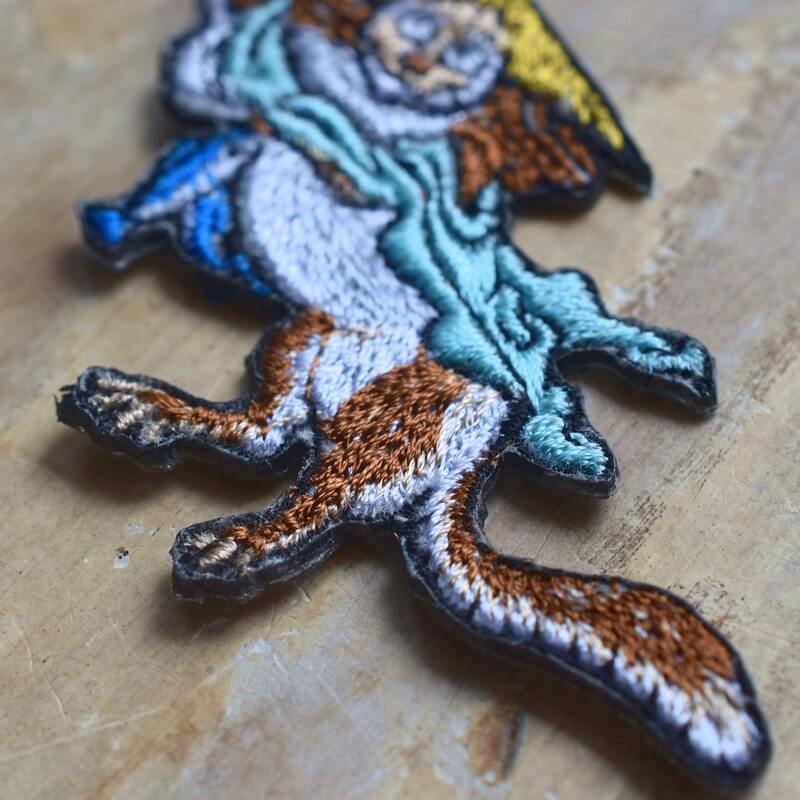 川獺妖怪刺繍ワッペン
