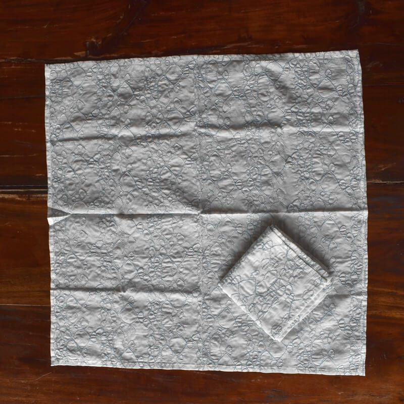 ドルフィンリングステッチハンカチ