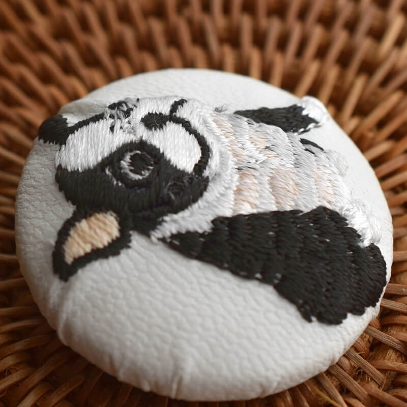 おりこうさんおすわりッ！[フレンチブルドック_French bulldog]刺繍の