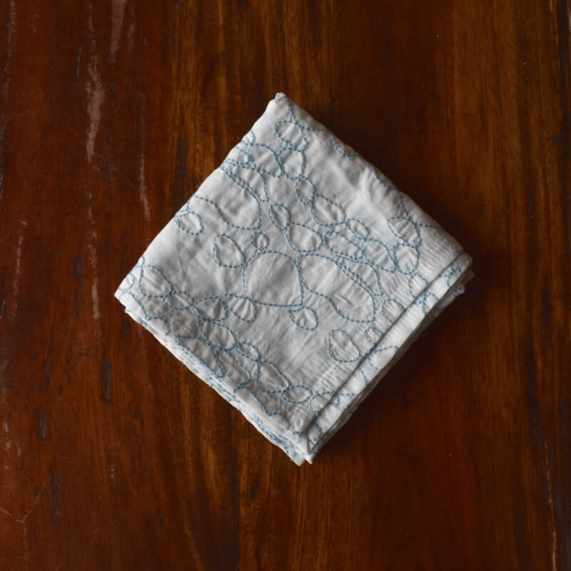 ドルフィンリングステッチハンカチ